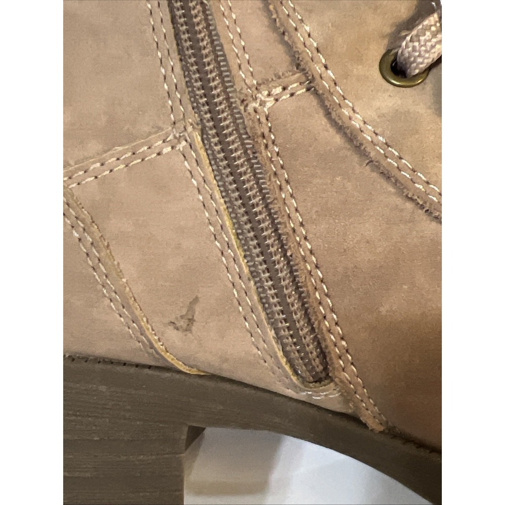Earth Origins Rowan Lace-Up Side Zip Combat Boots Leather Women's Sz 7.5 - Picture 12 of 16
